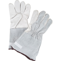Standard-Duty Snug Wrist Work Gloves, Large, Goat Grain Palm D. Morneault & Fils