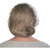 Bonnets bouffants non tiss&eacute;s, Polypropyl&egrave;ne, 21"/Grand, Blanc D. Morneault & Fils