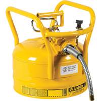 Bidons s&eacute;curitaires D.O.T. de AccuFlow, Type II, Acier, 2,5 gal. US, Jaune, Homologu&eacute; FM D. Morneault & Fils