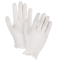 Mediumweight Inspection Gloves, Poly/Cotton, Hemmed Cuff, Ladies D. Morneault & Fils
