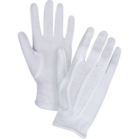Parade/Waiter's Gloves, Cotton, Hemmed Cuff, Small D. Morneault & Fils
