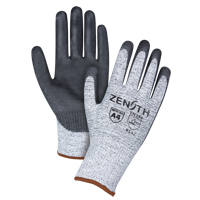 Gants &eacute;lastiques sans coutures r&eacute;sistants &agrave; la coupe, Taille Grand/9, Calibre 13, Rev&ecirc;tement Polyur&eacute;thane, Enveloppe en PEHP, ANSI/ISEA 105 niveau 4/EN 388 niveau 5 D. Morneault & Fils