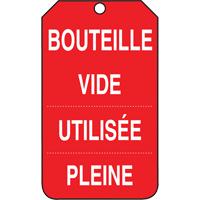 &eacute;tiquettes de s&eacute;curit&eacute; d'inspection et de contr&ocirc;le de l'&eacute;tat de l'&eacute;quipement, Papier cartonn&eacute;, 3-3/8" la x 5-7/8" h, Français D. Morneault & Fils