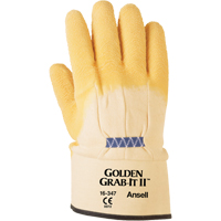 Golden Grab-It&reg; II Gloves, 10/X-Large, Rubber Latex Coating, 13 Gauge, Nylon Shell D. Morneault & Fils
