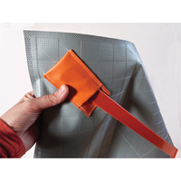Arrow Roll-Up Temporary Conditions Sign , 24" x 24", Vinyl, Pictogram D. Morneault & Fils
