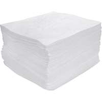 Premium Meltblown Sorbent Pads, Oil Only, 15" x 17", 25 gal. Absorbancy D. Morneault & Fils