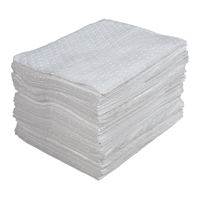 Feuilles absorbantes lamin&eacute;es (SMS) de premi&egrave;re qualit&eacute;, Huile seulement, 15" x 17", 30 gal. d'absorption D. Morneault & Fils