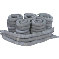 Sorbents Socks, Universal, 50 gal. Absorbancy, 3" W x 4' L, Pack of 30 D. Morneault & Fils