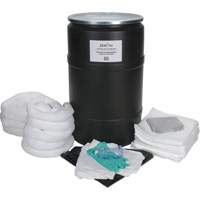 Premium Spill Kit, Oil Only, Drum, 55 US gal. Absorbancy D. Morneault & Fils