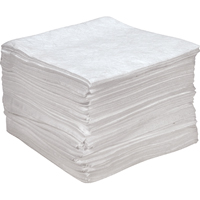 Premium Anti Static Sorbent Pads, Oil Only, 15" x 18", 25 gal. Absorbancy D. Morneault & Fils