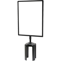 Tensabarrier&reg; Sign Frame with Adapter, Black D. Morneault & Fils