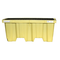 Nestable 2-Drum Poly-Spillpallet Without Drain, 66 US gal. Spill Capacity, 51" x 26" x 21" D. Morneault & Fils