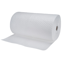 Industrial-Grade Fine Fibre Sorbent Rolls, Heavyweight, 150' L x 30" W, 70 gal. Absorbancy D. Morneault & Fils