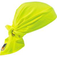 Chill-Its&reg; 6710FR FR Cooling Triangle Hat, High Visibility Lime-Yellow D. Morneault & Fils