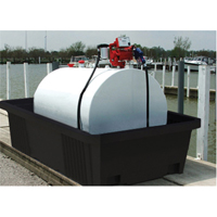Unit&eacute; de confinement Poly-Tank 550 avec drain, 113" lo x 71" la x 32" h, 750 gal. US Capacit&eacute; D. Morneault & Fils