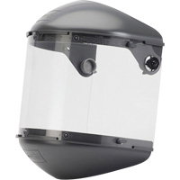 Fibre-Metal Dual 4" Crown High Performance Face Shield System, Propionate, Ratchet Suspension D. Morneault & Fils