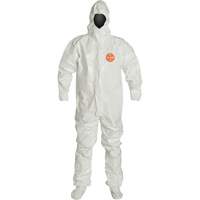 Hooded Coveralls, Tychem&reg; 4000, 2X-Large, White D. Morneault & Fils
