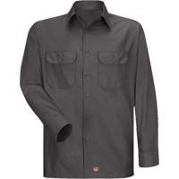 Long Sleeve Ripstop Shirt, Men's, 3X-Large, Charcoal D. Morneault & Fils