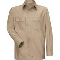 Long Sleeve Ripstop Shirt, Men's, 3X-Large, Khaki D. Morneault & Fils