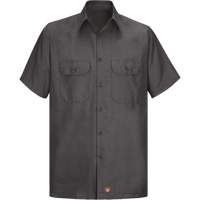 Short Sleeve Ripstop Shirt, Men's, 3X-Large, Charcoal D. Morneault & Fils