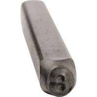 Individual Standard General Purpose Steel Hand Stamp Pieces, # 8, 3/32" D. Morneault & Fils