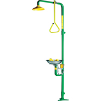 Combinaison de douche & douche oculaire a&eacute;r&eacute;e Safe-T-Zone D. Morneault & Fils