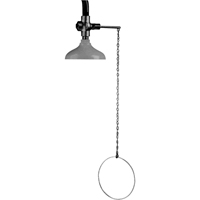Douche d'urgence suspendue Lifesaver, Montage au plafond D. Morneault & Fils