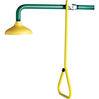 Douche d'urgence suspendue Lifesaver, Montage mural D. Morneault & Fils