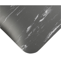 Tapis antimicrobiens Tile-Top Select no 494, Lisse, 2' x 10' x 1/2", Charbon, PVC D. Morneault & Fils