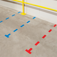 Armor Stripe Lean/5S Markers, Circle, 6" L x 6" W, Orange, Plastic D. Morneault & Fils