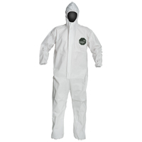 ProShield&reg; 50 Coveralls, Small, White, Microporous D. Morneault & Fils