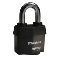 ProSeries&reg; Weather Tough&reg; Padlock, Black, Keyed Different, Laminated Steel, 2-5/8" Width D. Morneault & Fils