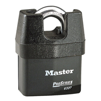ProSeries&reg; Shrouded Padlock, Black, Keyed Different, Laminated Steel, 2-5/8" Width D. Morneault & Fils