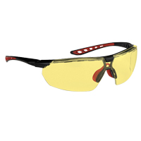 Lunettes de s&eacute;curit&eacute; s&eacute;rie Falcon Dynamic, Lentille Ambr&eacute;e, Antibu&eacute;e, ANSI Z87+/R&eacute;pond ou surpasse la norme CSA Z94.3 D. Morneault & Fils