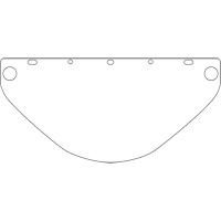 Visi&egrave;re d&eacute;coup&eacute;e &agrave; l'emporte-pi&egrave;ce Dynamic, PETG, Teinte Transparent D. Morneault & Fils