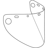 Visi&egrave;re d&eacute;coup&eacute;e &agrave; l'emporte-pi&egrave;ce et form&eacute;e Dynamic, Polycarbonate, Teinte Transparent D. Morneault & Fils