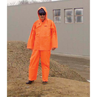 Hurricane Flame Retardant/Oil Resistant Rain Suits - Rainsuits, 4X-Large, High Visibility Orange D. Morneault & Fils