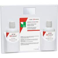 Dynamic Eyewash Station with Isotonic Solution, Double D. Morneault & Fils
