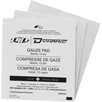 Gaze Dynamic, Tampon, 4" lo x 4" la, St&eacute;rile, Dispositif m&eacute;dical Classe 1 D. Morneault & Fils