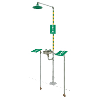 Douche et douche oculaire prot&eacute;g&eacute;es contre le gel D. Morneault & Fils