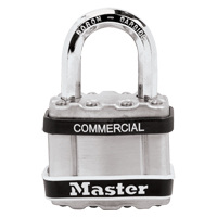 Laminated Padlock, Silver, Keyed Different, Laminated Steel, 1-3/4" Width D. Morneault & Fils