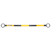 Telescopic Barricade Bar, 85" Extended Length, Black/Yellow D. Morneault & Fils