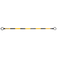 Telescopic Barricade Bar, 85" Extended Length, Black/Yellow D. Morneault & Fils