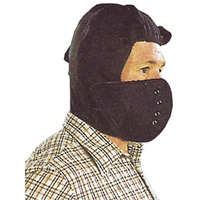 Doublure de casque de s&eacute;curit&eacute; avec masque amovible, Doublure en Coton/Kasha, Taille unique, Noir D. Morneault & Fils