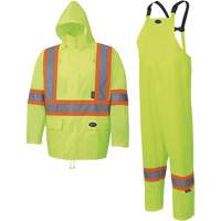 5619 150D Oxford Rain Suit, Polyester, 2X-Large, Lime-Yellow D. Morneault & Fils