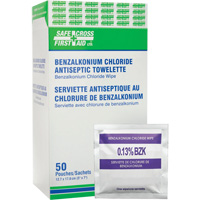 Benzalkonium Chloride Wipes, Towelette, Antiseptic D. Morneault & Fils
