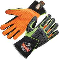 ProFlex&reg; 925F(X) Dorsal Impact-Reducing Gloves, Small, Split Leather Palm, Slip-On Cuff D. Morneault & Fils