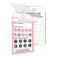 Self-Laminating Workplace Tags, Cardstock, 3-3/8" W x 5-3/4" H, French D. Morneault & Fils