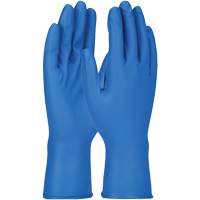 Grippaz Gloves, Small, Nitrile, 8-mil, Powder-Free, Blue D. Morneault & Fils