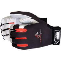 Clutch Gear&reg; Mechanic's Gloves, Grain Leather/Split Leather Palm, Size Small D. Morneault & Fils